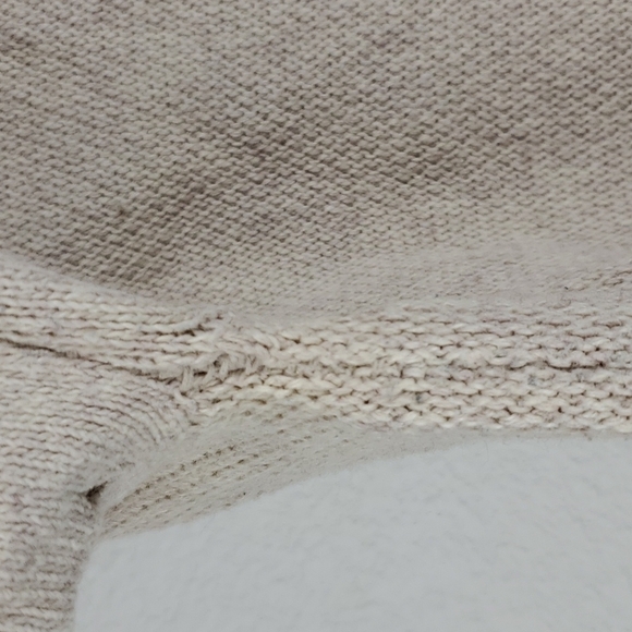 Anthro Moth sweater mock neck cutout long sleeves womens taupe size medium - Picture 6 of 12